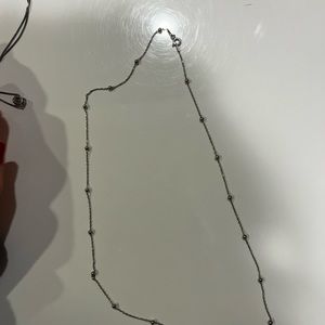 925 silver beaded necklace